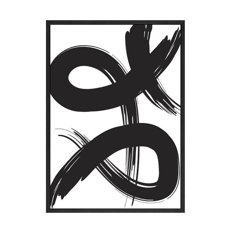 PAPIER HQ | PAINT BRUSH PRINT 2 BLACK