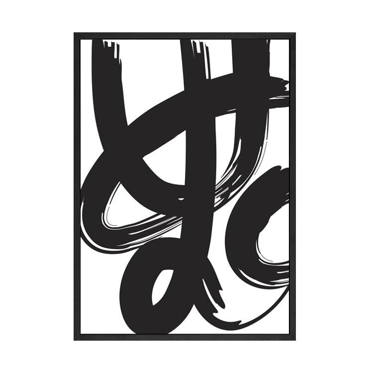 Paint Brush Print Black | Papier HQ