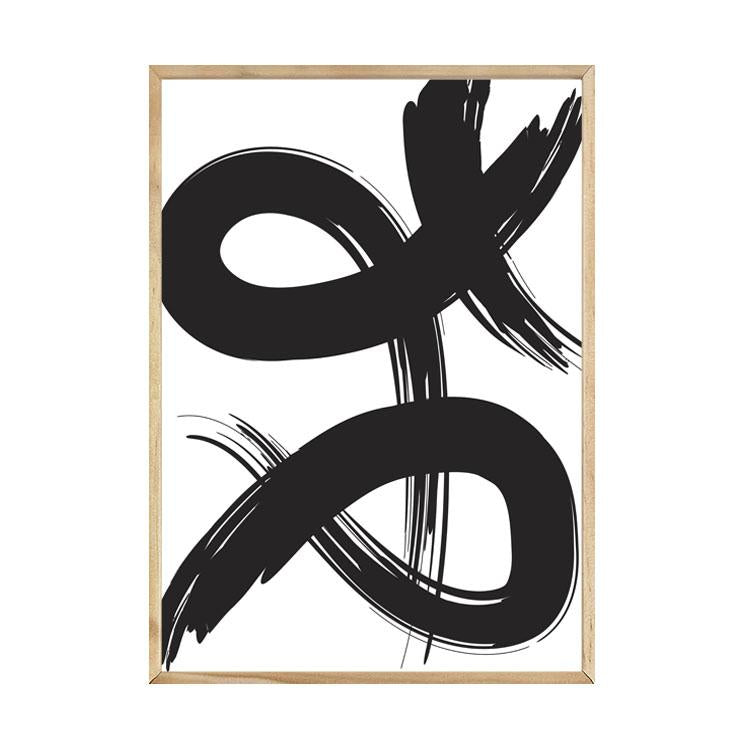 PAPIER HQ | PAINT BRUSH PRINT 2 BLACK