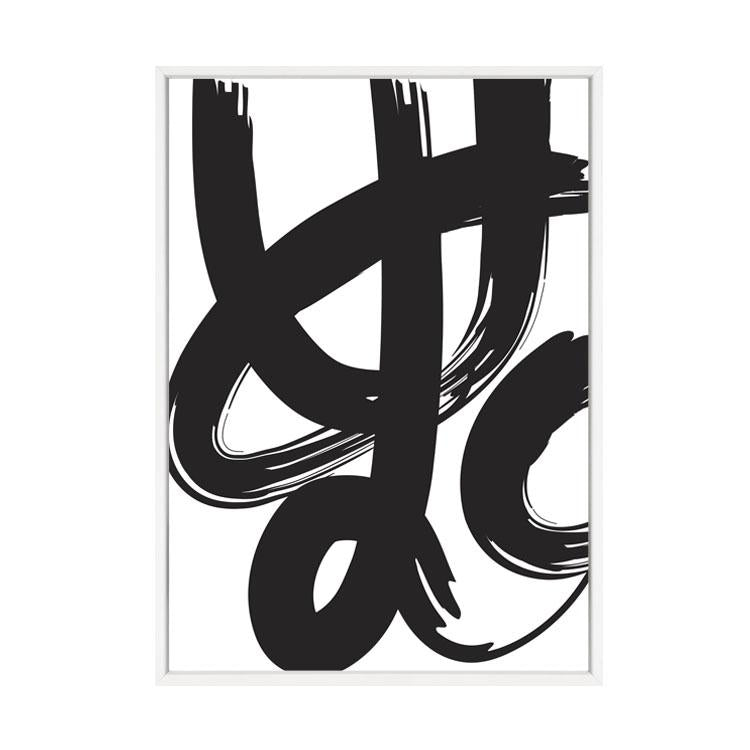 Paint Brush Print Black | Papier HQ