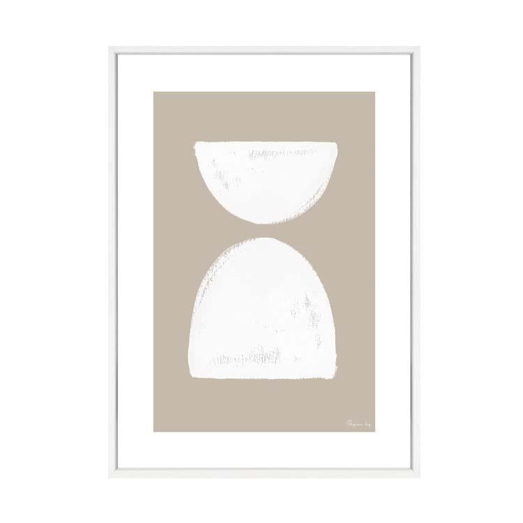 Painted Shapes Print Natural | Papier HQ