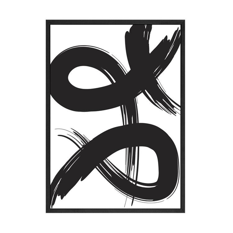PAPIER HQ | PAINT BRUSH PRINT 2 BLACK