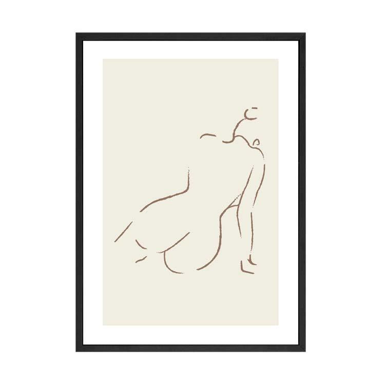 Naked Silhouette Print Natural | Papier HQ