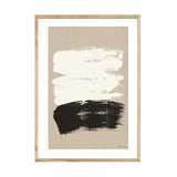A PAPIER HQ | PAINTED CANVAS PRINT by Art Prints, featuring a black and white abstract painting.
