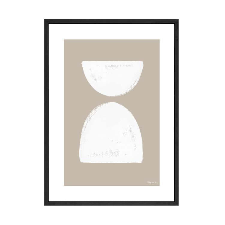 Painted Shapes Print Natural | Papier HQ