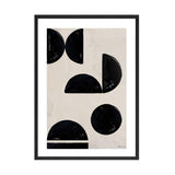 An PAPIER HQ | GEOMETRIC PRINT available for Art Prints in black and white.