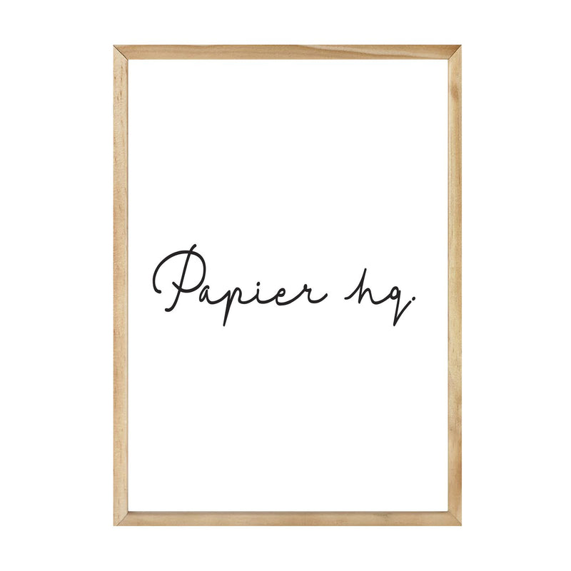 An Art Prints framed print with the word "paper" on it.