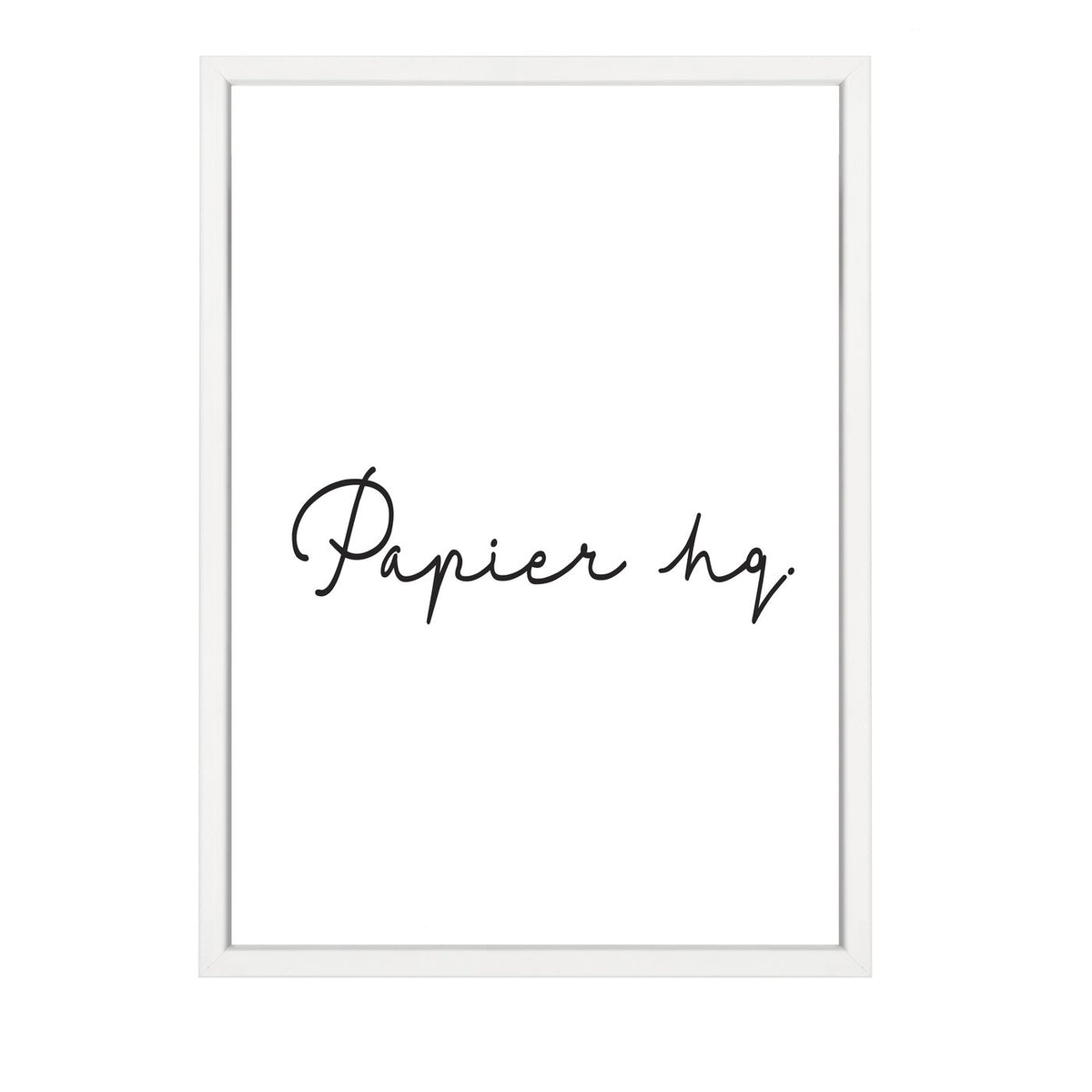 White Empty Frame by Papier HQ in the A2 size, matte white on white