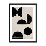 A black and white framed PAPIER HQ | GEOMETRIC PRINT art print by Art Prints.