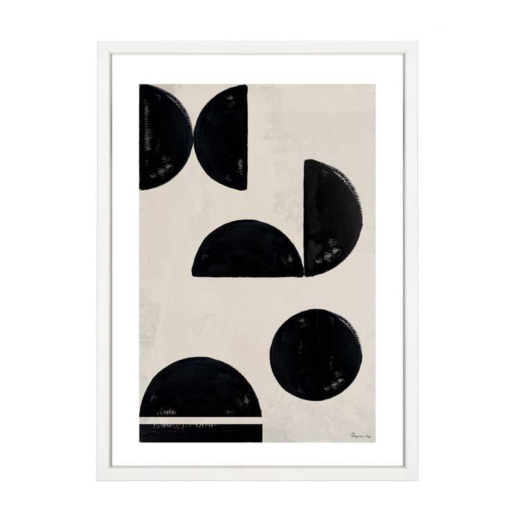 A black and white PAPIER HQ | GEOMETRIC PRINT art print available for delivery from Art Prints.