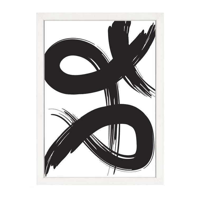 PAPIER HQ | PAINT BRUSH PRINT 2 BLACK