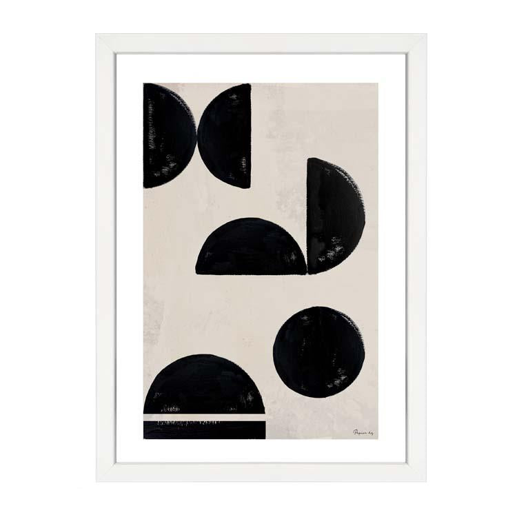 An PAPIER HQ | GEOMETRIC PRINT art print available in black and white, with convenient delivery options. (Brand: Art Prints)