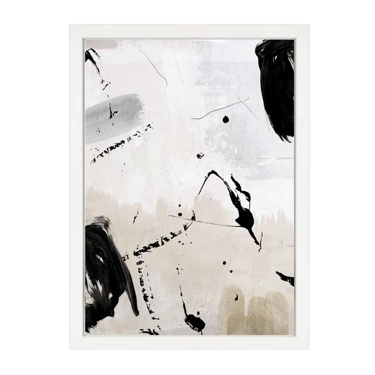 Axel abstract wall art print by Papier HQ framed in white