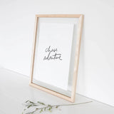 An AXEL & ASH eco-friendly framed Chase Adventure Print with the words 'change your life' on it.