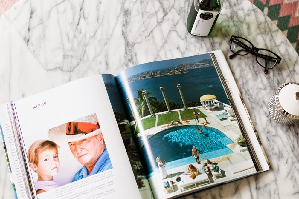Slim Aarons Once Upon a Time styled flatlay