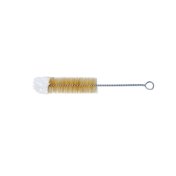A small-sized Florence cleaning brush with a handle, featuring natural bristles, on a white background.