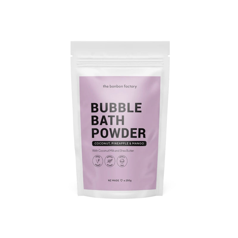 The Bonbon Factory Bubble Bath Powder.