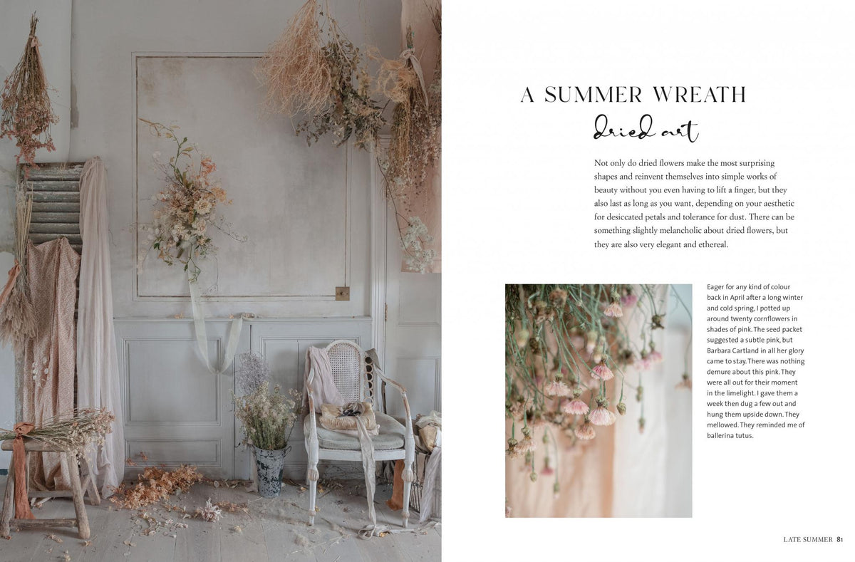 The Flower Hunter book styled flatlay