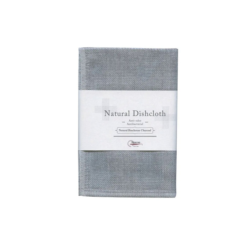 A naturally made grey cloth with antibacterial properties, designed specifically for Nawrap Natural Dishcloth.
