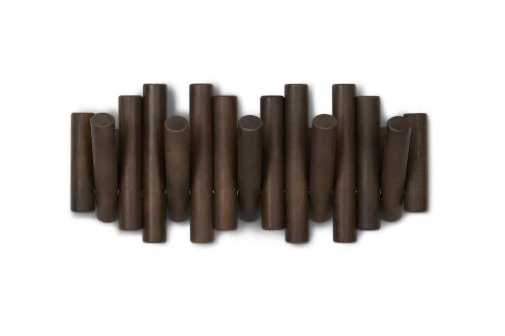 A group of Picket Rail Wall Hooks from Umbra range on a white background.