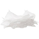White Cloud Pendant paper lamp shade with layered sculptural petals on a plain background