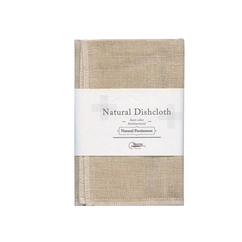 A Nawrap NATURAL DISHCLOTH with an antibacterial label.
