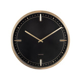 A Scandinavian Karlsson clock featuring Dots & Batons design available in various colours, set against a white background.
