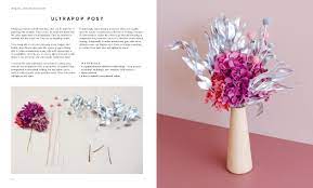 Forever Flowers page spread showing an ikebana-inspired arrangement