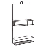 A Cubiko Shower Caddy with two shelves on it, part of the Umbra range.