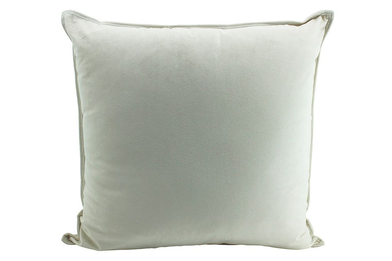 A Velvet Cushion Champagne 55x55cm by Flux Home on a white background.