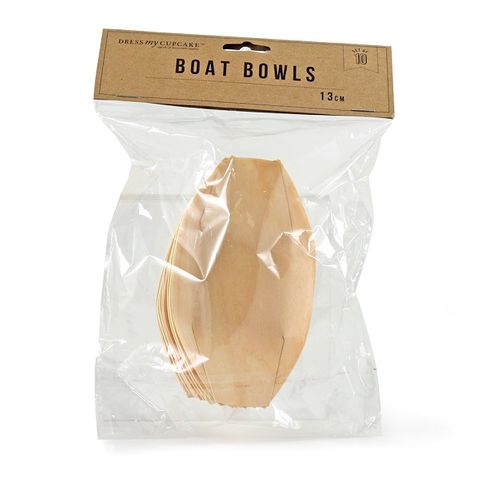 Boat Shape Disposable Bowls 13cm – 10pk Biodegradable Entertaining