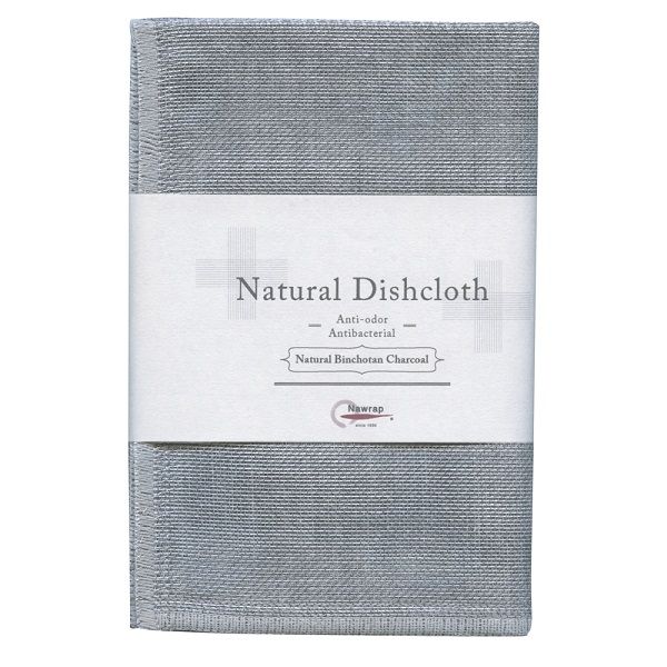 Nawrap Natural dishcloth - grey, naturally made and antibacterial.