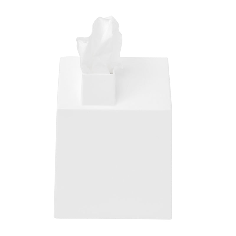 An aesthetically pleasing Umbra Casa Tissue Box Cover white.