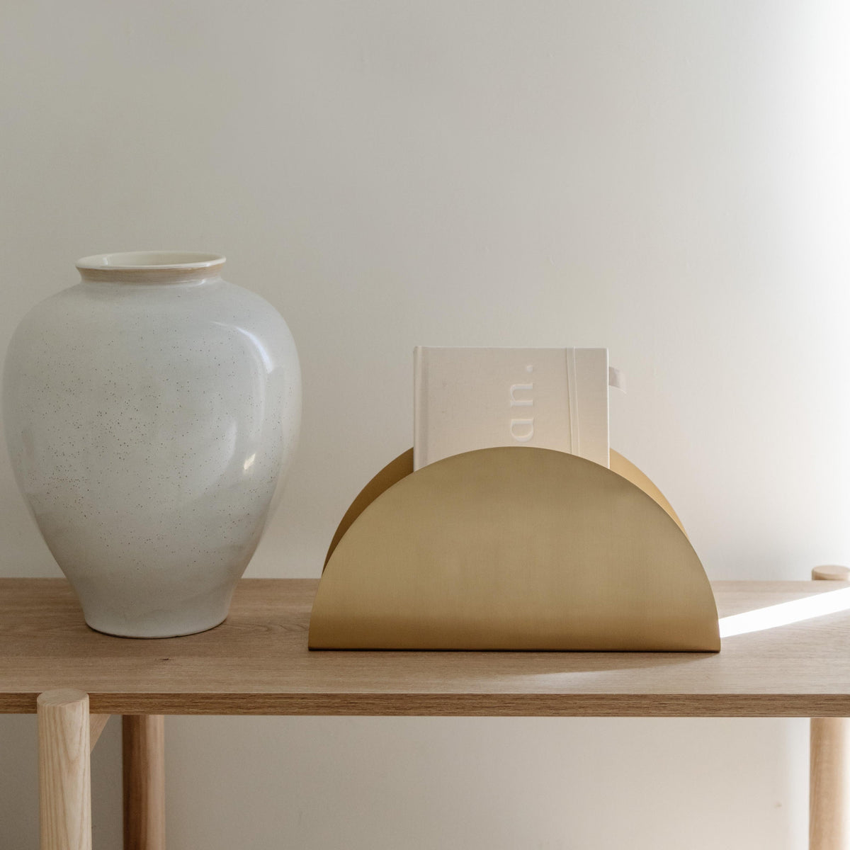 Brass Book Holder – Solid Brass Desk Organiser