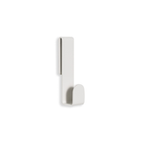 A Fold Loop Hook - White by Made of Tomorrow hanging on a white wall.