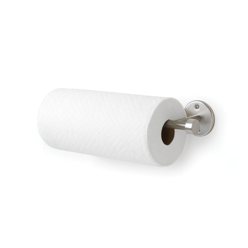 A Cappa Wall Mounted Paper Towel Holder - Nickel from the Umbra range.