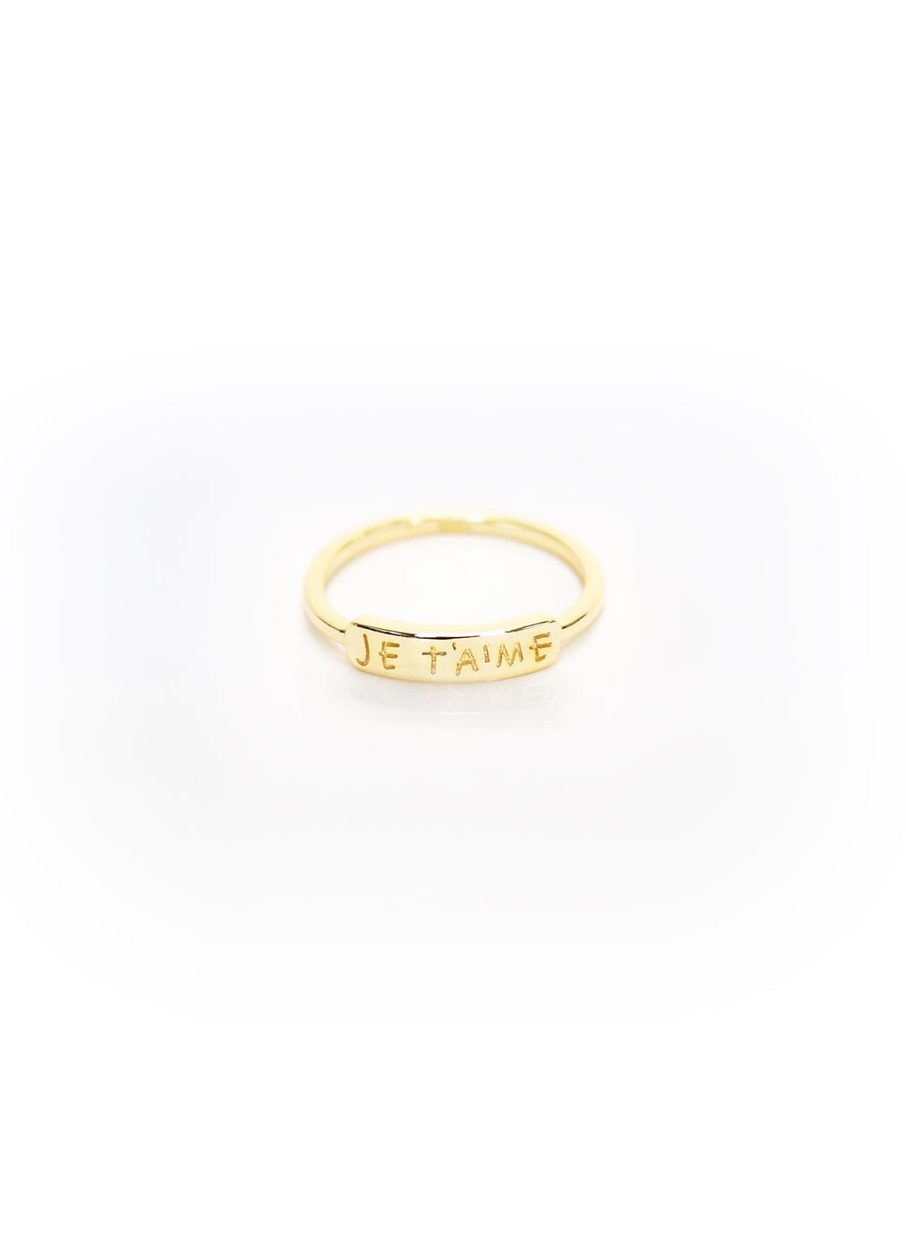 Love You Ring, Sterling Silver or 14K Gold Plated