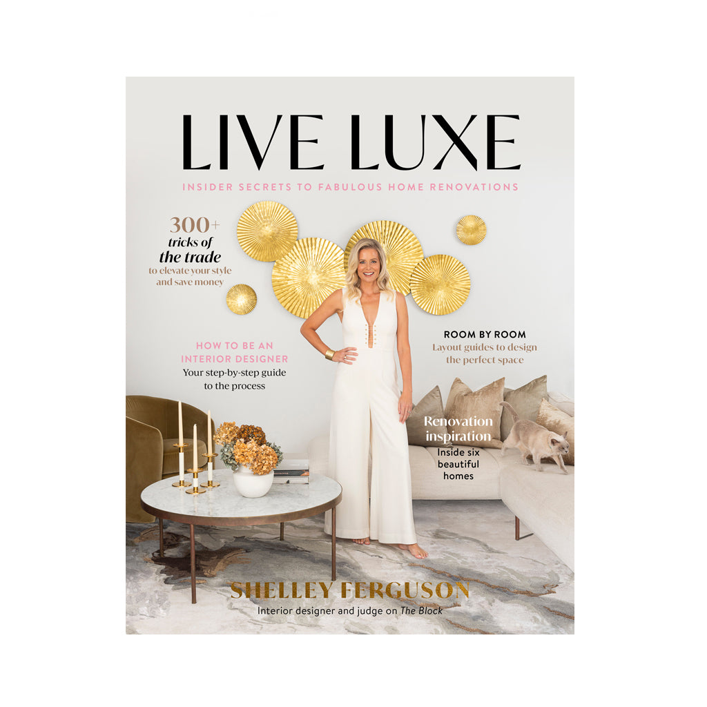 Live Luxe book front cover by Shelley Ferguson