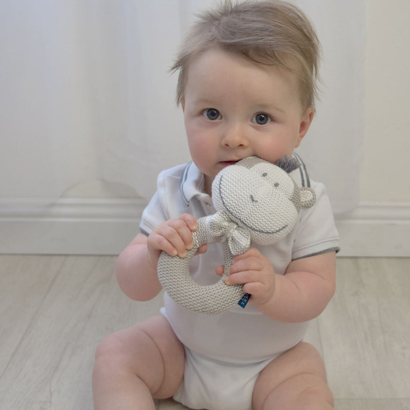 Monkey Knitted Rattle