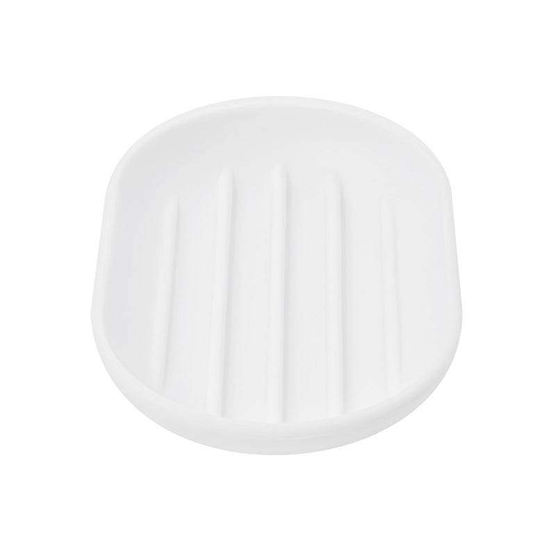 An Umbra Touch Soap Dish with a soft-touch finish.