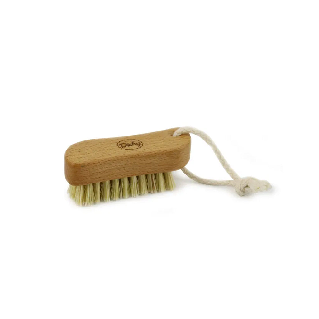 Natural Nail Brush with Rope – Beechwood & Tampico Bristles