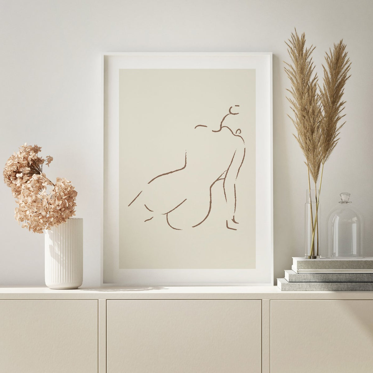 Naked Silhouette Print Natural | Papier HQ