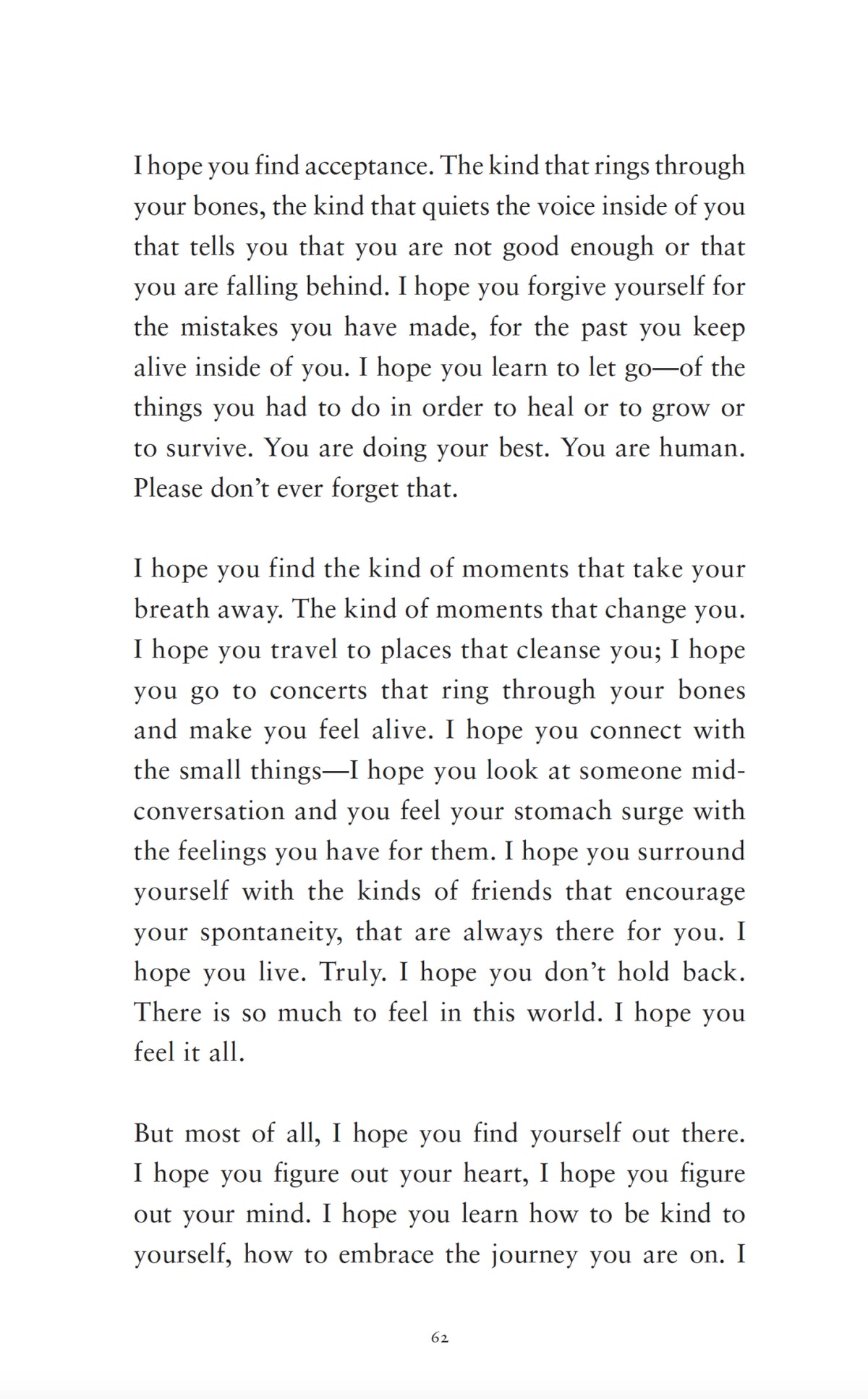 A page of "The Strength In Our Scars" by Bianca Sparacino from Thought Catalog with a quote on it.