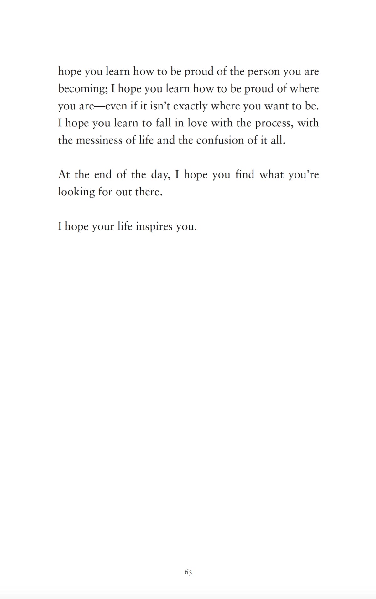 A black and white photo of a page with text on it from "The Strength In Our Scars" by Bianca Sparacino, published by Thought Catalog.