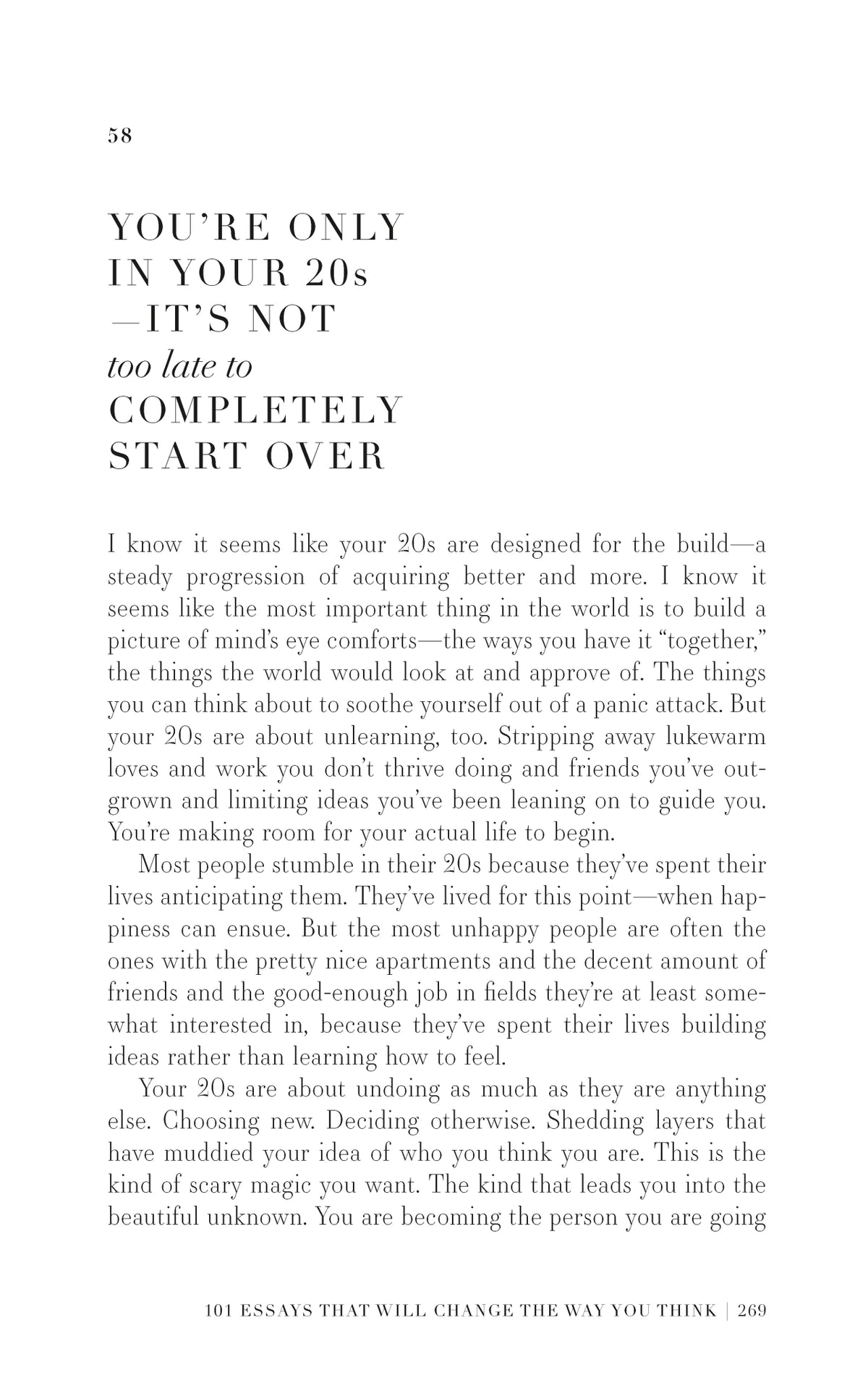 Page detail from 101 Essays That Will Change the Way You Think by Brianna Wiest