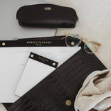Papier HQ presents a limited edition Daily Notes crocodile leather weekly planner.