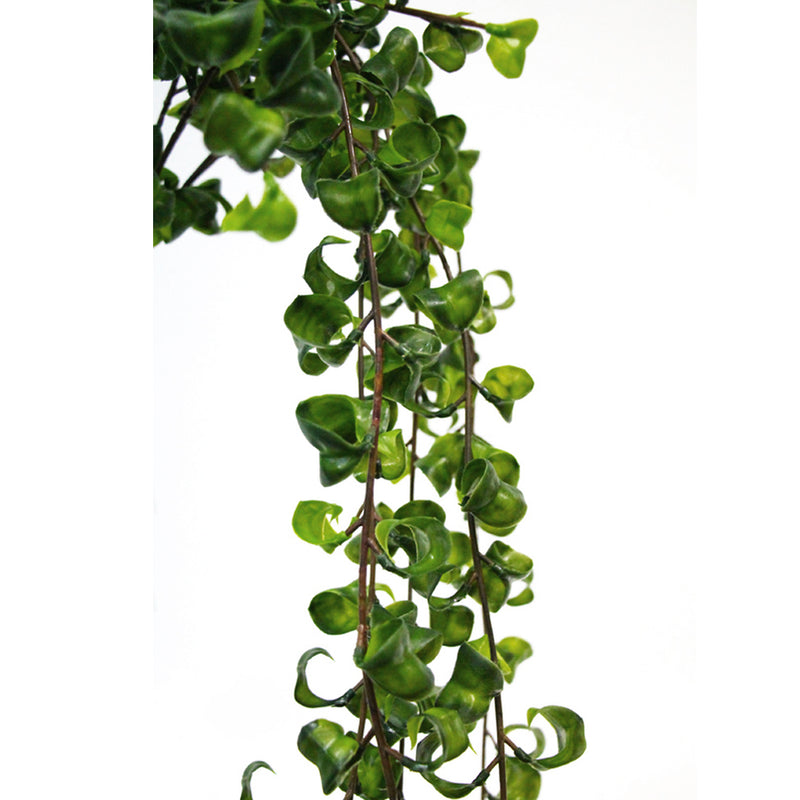 An Artificial Flora Hanging Shell Plant 90cm adds a touch of natural greenery against a clean white background.