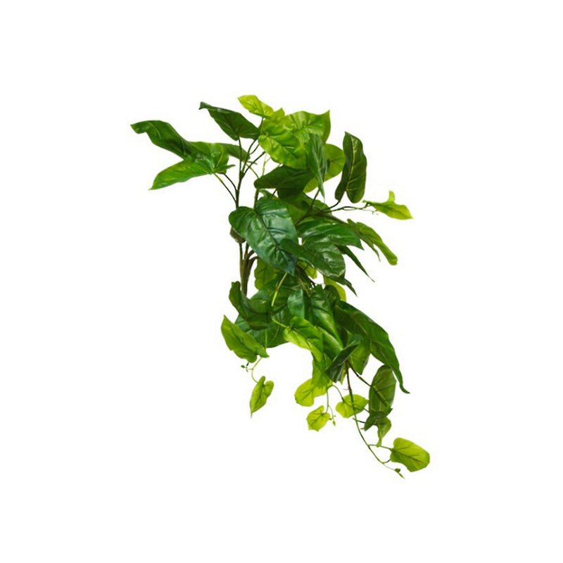 A realistic Emerald Philo Hanging Bush with green leaves by Artificial Flora.
