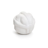 Portia Spherical Ceramic Sculpture – White Modern Art Object