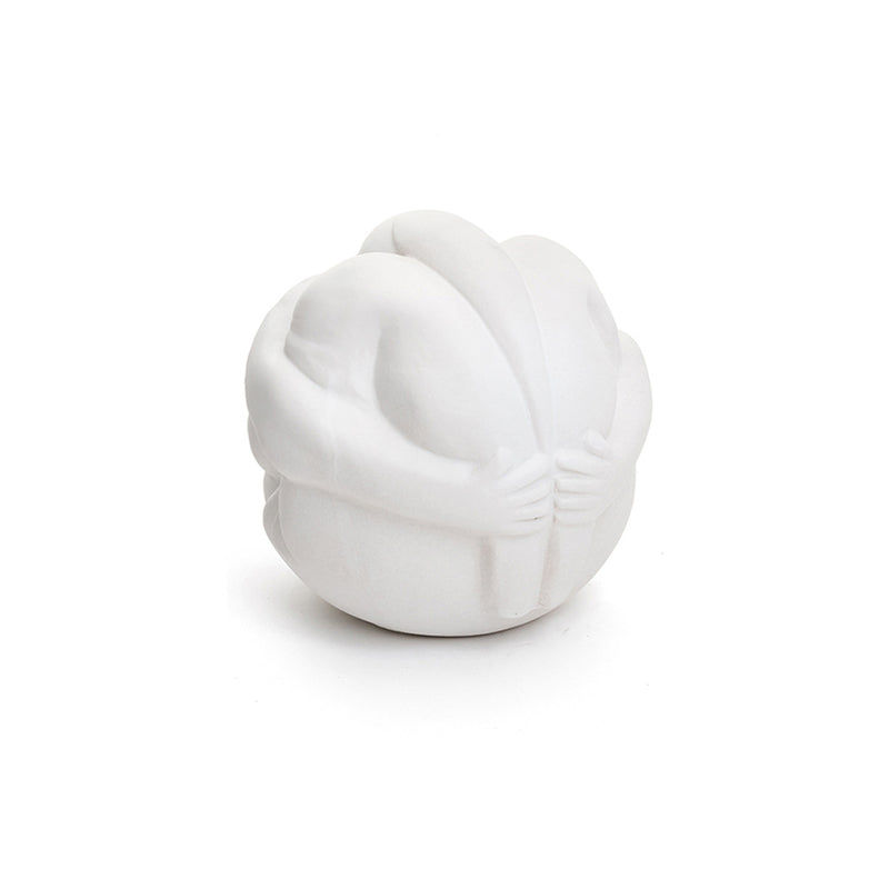 Portia Spherical Ceramic Sculpture White